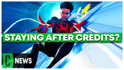 across the spider verse end credit scene|Does Spider